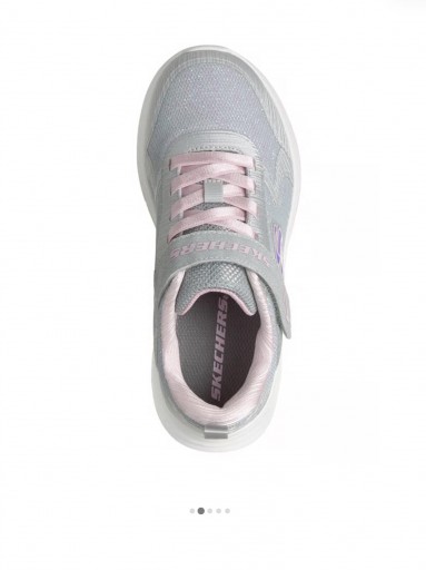 Skechers Deportivo Infantil Wave 92 Gore Strap Sparkle Mesh Sneaker W Lavable Máquina Gris 303557L LTGY [2]