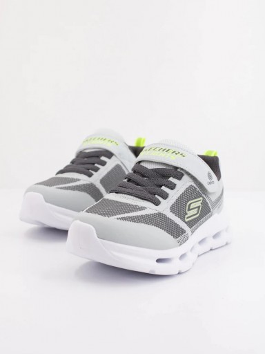 Skechers Deportivo Infantil Gris Fluor Glide Step Light Adaptive Clousure On/Off Button 400240L GYLM [1]