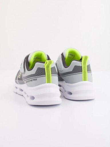 Skechers Deportivo Infantil Gris Fluor Glide Step Light Adaptive Clousure On/Off Button 400240L GYLM [2]