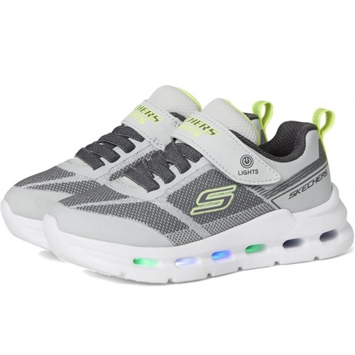 Skechers Deportivo Infantil Gris Fluor Glide Step Light Adaptive Clousure On/Off Button 400240L GYLM [3]