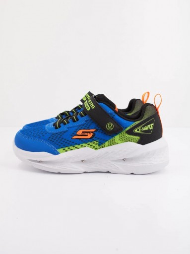 Skechers Deportivo Infantil Skechers Meteor Lights 2.0 Azul Lighted Gore Strap Sneaker W 401490N BLBK