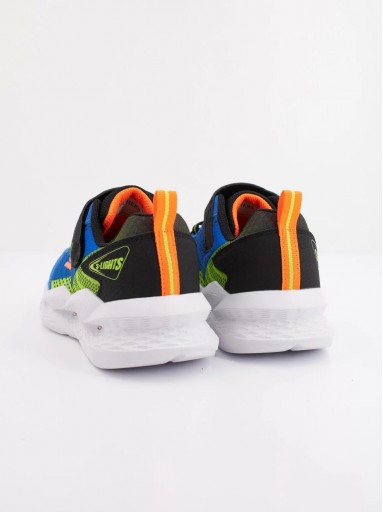 Skechers Deportivo Infantil Skechers Meteor Lights 2.0 Azul Lighted Gore Strap Sneaker W 401490N BLBK [1]