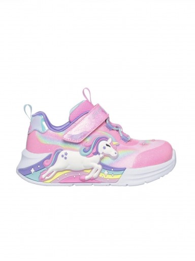 Skechers Deportivo Infantil Luces Unicorn Chaser Gore Sneaker W Adaptive Clousure 302298N PKMT Magical Collection