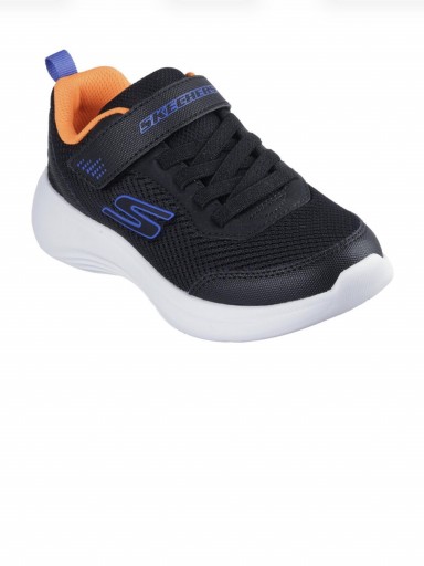 Skechers Deportivo Infantil Negro Naranja Lavable a máquina Selectors Reset Achieved 403615L BLK [2]