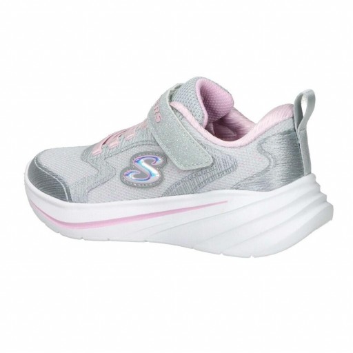 Skechers Deportivo Infantil Wave 92 Gore Strap Sparkle Mesh Sneaker W Lavable Máquina Gris 303557N LTGY [2]