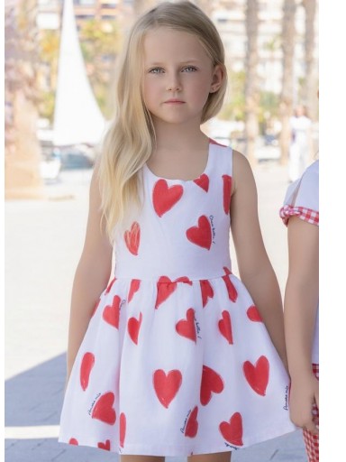 Miranda vestido Infantil Corazones Rojos "Fresia" 0624/V [4]