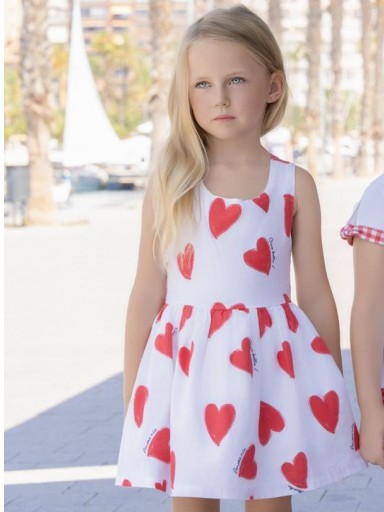 Miranda vestido Infantil Corazones Rojos "Fresia" 0624/V [1]