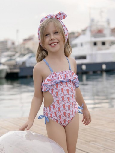 Miranda Bañador Infantil Trikini Estampado Caballitos de Mar "Verbena" 0808/B [1]