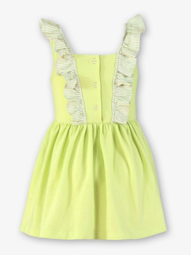 Miranda Vestido Infantil Amarillo Delantero Rayas "Flor de Mimosa" 1407/V [3]