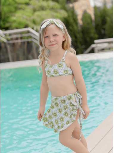 Miranda Bikini Infantil Niña Estampado Kiwi "Escabiosa" 0811/BI [0]