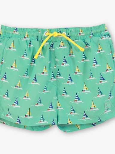 Miranda Conjunto Infantil Niño Camiseta m/c Amarilla Bañador Estampado Barcos "Lila" 0804/2B [3]