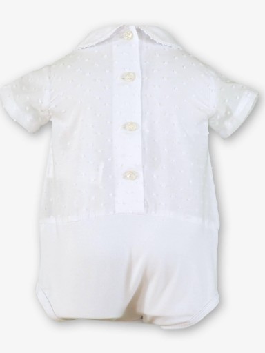 Miranda Body Bebe Niño Camisa m/c Plumeti Lorzas Cuello Bebe 0042/2 [1]