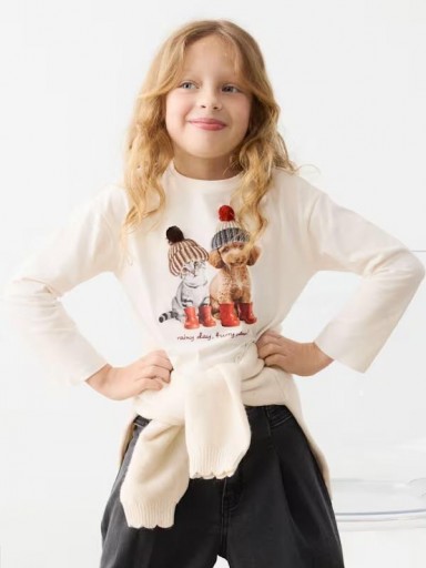 Mayoral Camiseta M/L 16-04031-095 Crudo