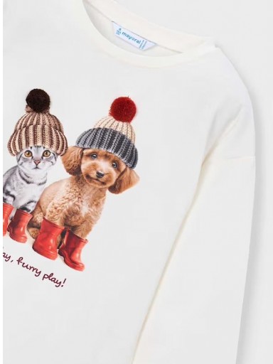 Mayoral Camiseta M/L 16-04031-095 Crudo [1]