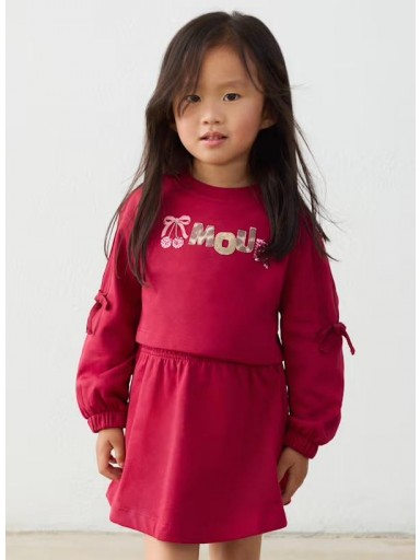 Mayoral Vestido Felpa Bordado 16-04917-015 Cherry [0]