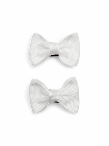 Inca Set 2 Lazos 4cm con Clip 20801 Blanco [1]