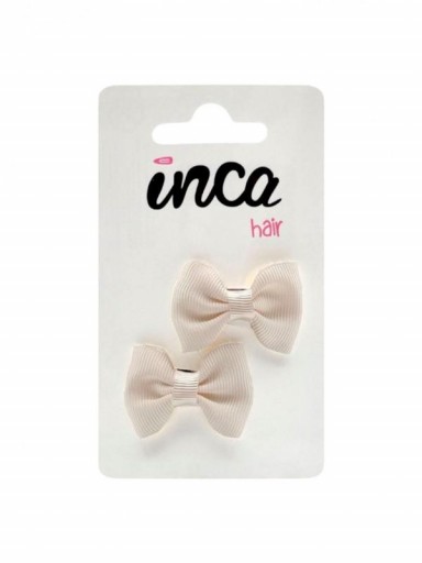 Inca Set 2 Lazos 4cm con Clip 20802 Crudo [0]