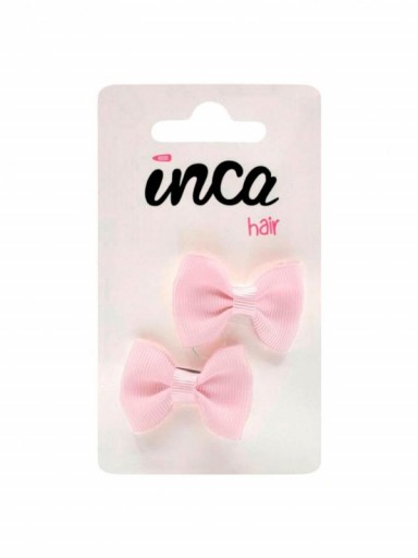 Inca Set 2 Lazos 4cm con Clip 20803 Rosa [0]