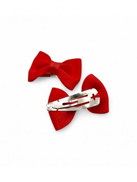 Inca Set 2 Lazos 4cm con Clip 20807 Rojo [2]