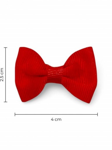 Inca Set 2 Lazos 4cm con Clip 20807 Rojo [3]