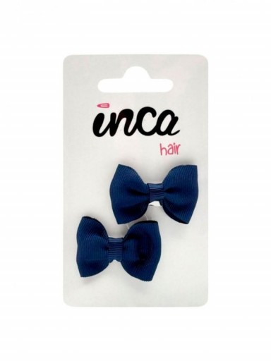 Inca Set 2 Lazos 4cm con Clip 20810 Marino [0]