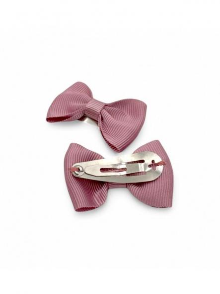 Inca Set 2 Lazos 4cm con Clip 20827 Rosa Palo [2]