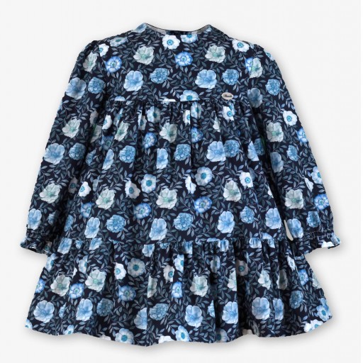 Miranda Vestido Infantil Marino Estampado Flores Azules "Colette" 0617/V [1]
