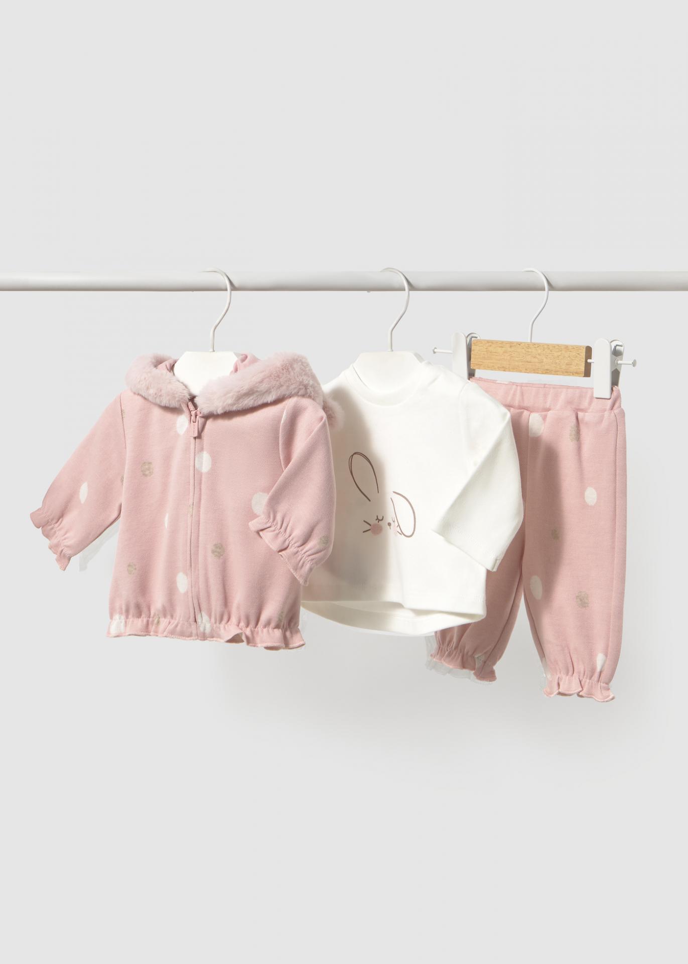 Mayoral Chándal con camiseta recién nacida 16-02656-020 Rosa Baby