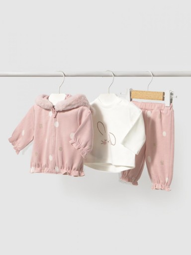 Mayoral Chándal con camiseta recién nacida 16-02656-020 Rosa Baby