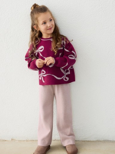 Mayoral Conjunto Pantalón Largo Tricot 16-04527-067 Framboise