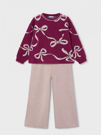 Mayoral Conjunto Pantalón Largo Tricot 16-04527-067 Framboise [2]
