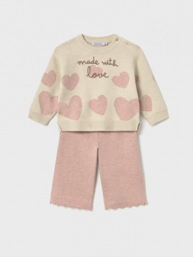 Mayoral Conjunto Pantalón Tricot 16-02556-042 Pastel mez