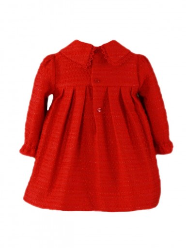 Miranda Vestido Bebe Rojo Encaje Talle Alto Tablas 0125/V [1]