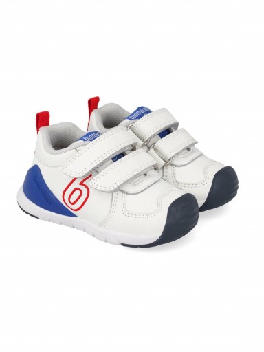 Biomecanics Deportivos Piel Bebe Blanco Azul Logo Rojo 261136-A825 [0]