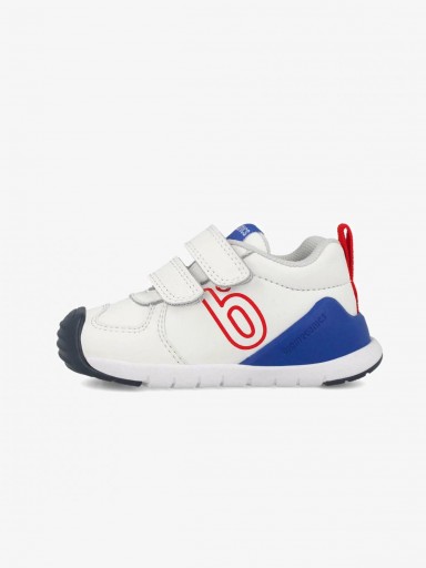 Biomecanics Deportivos Piel Bebe Blanco Azul Logo Rojo 261136-A825 [3]