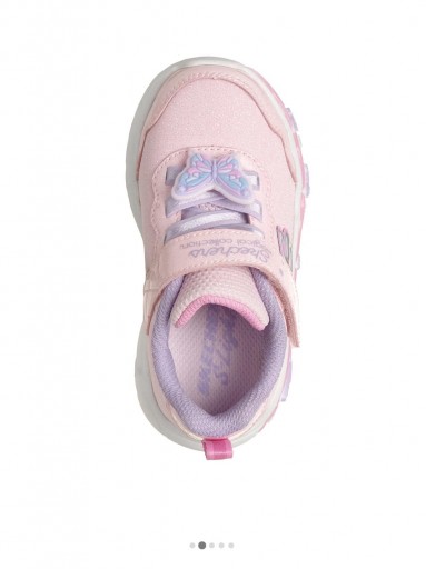 Skechers Deportivo Sneaker Infantil Mariposa Luces Rosa  303066NC-LPMT [2]