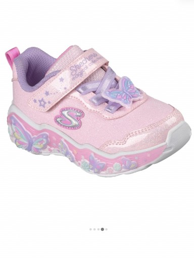 Skechers Deportivo Sneaker Infantil Mariposa Luces Rosa  303066NC-LPMT [1]