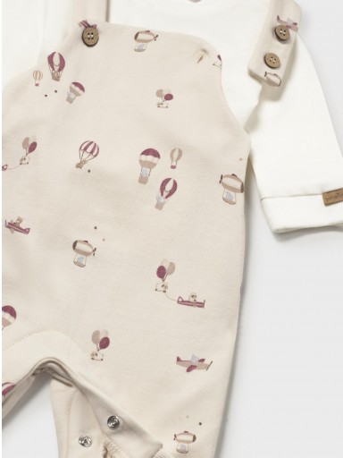Mayoral Conjunto peto Estampado 16-02663-019 Crudo [2]