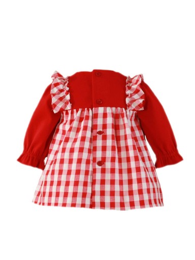 Miranda vestido bebe  rojo falda cuadros lazada 0033/V [1]