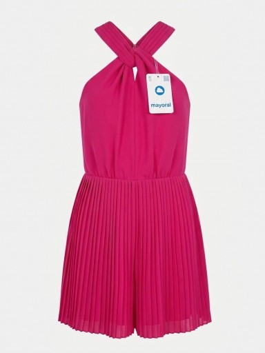 Mayoral Mono Corto Crepe Plisado 25-06863-041 Hibiscus