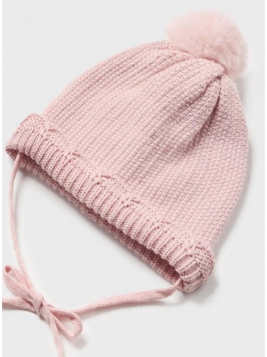 Mayoral Abrigo tricot y gorro 02404-094 Rosa Baby [3]