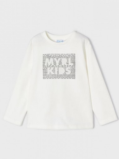 Mayoral Camiseta m/l basica 00173-054 Nata [0]