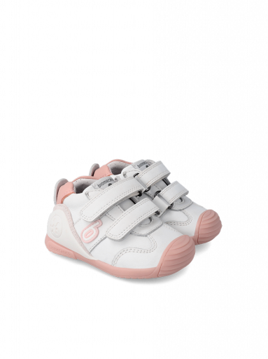 Biomecanics Biomecanic Sport Sauvage Deportivo Botín Blanco y Rosa 221001 B113