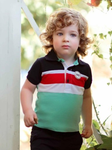 Miranda polo bebe niño color block 35/1103/P