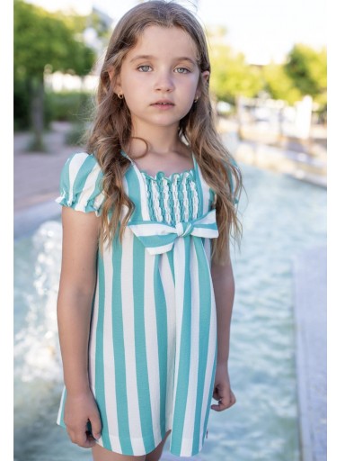 Nekenia Vestido Infantil Serpiente Rayas Manga Farol 22VV15 [0]