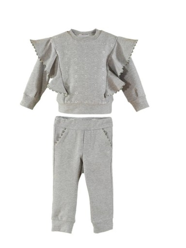 Miranda Chandal Infantil Gris Sudadera Volantes Art. 0628/23