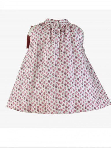 Miranda vestido infantil sisa americana  estampado frutas gran lazada lila "Apus" 0254/V [2]