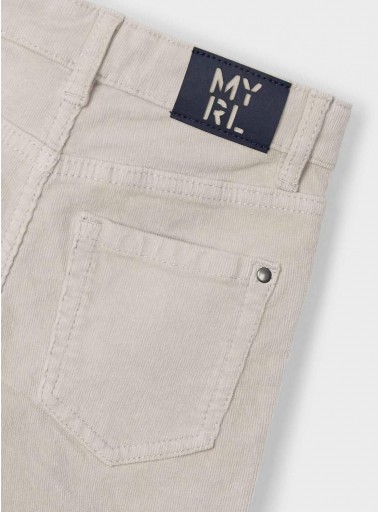Mayoral Pantalón pana slim fit básico 14-00537-048 Yeso [1]