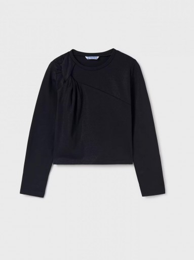 Mayoral Camiseta M/L bloth nudo 14-07007-069 negro