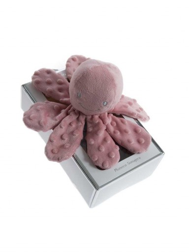 Gamberritos Muñeco Sonajero Pulpo Rosa 10896